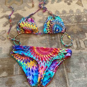 Luli fama rainbow swimsuit